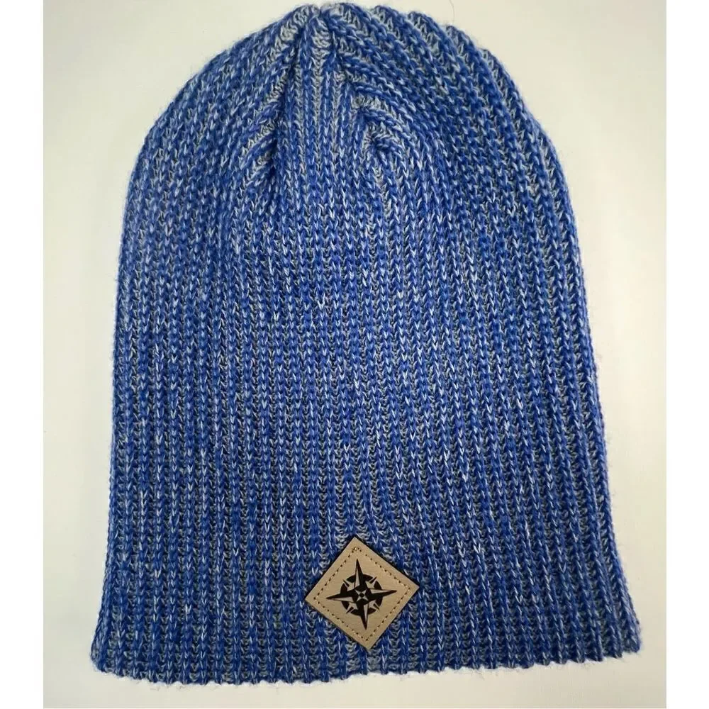 GCA Compass Royal Blue Stretchy Warm Winter Knit Beanie Style Hat